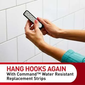 Command Bath Water Resistant Strips - Damage-Free Organization