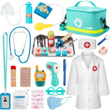 Fun & Educational Sundaymot Doctor Kit for Kids Age 4-5
