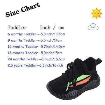 Ubestpak Toddler/Little Kid Boys Girls Shoes Running/Walking Sports Sneakers White003 Size 4