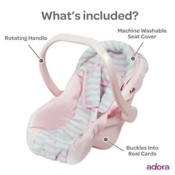 Adora Baby Doll Car Seat - Perfect for Ages 2 and Up