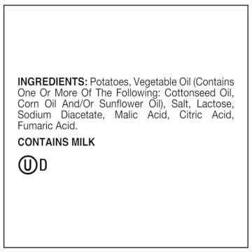 Utz Salt & Vinegar 1 oz. Bags, 42 Count Crispy Fresh Potato Chips, Crunchy Individual Snacks to Go, Cholesterol, Trans-Fat & Gluten Free
