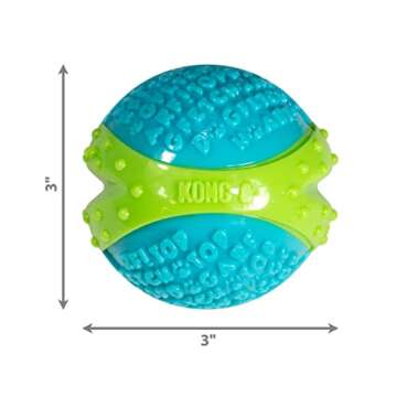 KONG CoreStrength Ball - Dog Dental Chew Toy - Durable, Multi-Layered Dog Toy for Enrichment Play & Dental Care - with Textured Body for Teeth Cleaning - for Large Dogs
