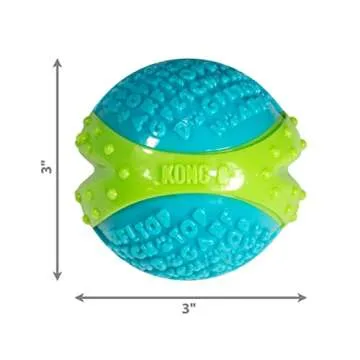 KONG CoreStrength Ball - Dog Dental Chew Toy - Durable, Multi-Layered Dog Toy for Enrichment Play & Dental Care - with Textured Body for Teeth Cleaning - for Large Dogs