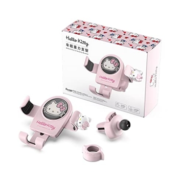 WIEEZN Cute Pink Cat Air Vent Car Phone Mount