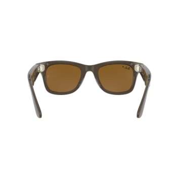 Ray-Ban Stories | Wayfarer Square Smart Glasses, Shiny Brown/Brown Gradient, 50 mm