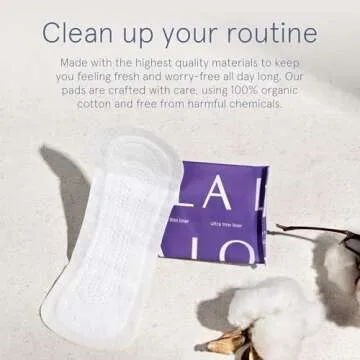 LOLA Ultra Thin Organic Panty Liners - 56 Count