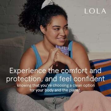 LOLA Ultra Thin Organic Panty Liners - 56 Count