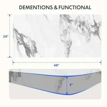 FLEXISPOT EN1 One-Piece Standing Desk 48 x 24 Inches Height Adjustable Electric Desk Sit Stand Desk ...