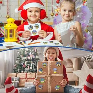 500 Pcs Happy Birthday Jesus Stickers for Kids Religious Birthday Jesus Stickers Roll for Christmas Nativity Scene Roll Church and Sunday School Classroom Party Decoration Supplies