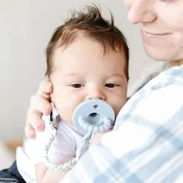 Ryan & Rose Cutie PAT Pacifier Teether (Stage 1, Blue)