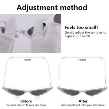 LIKSMU Cat Eye Sunglasses for Women Vintage Retro Narrow Cateye Frame Trendy Sun Glasses Black