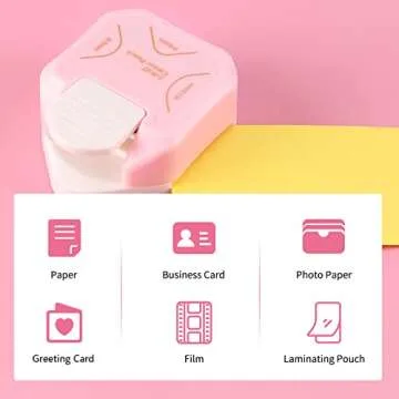 SHARME 3 Way Corner Rounder Punch, 4mm, 7mm, 10mm 3 in 1 Corner Rounder for Paper Crafts, Cardstock, Laminate, Photocards, Business Card, DIY Projects, Scrapbooking and Card Making