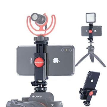ST-06 360° Phone Tripod Mount with Cold Shoe for Cameras