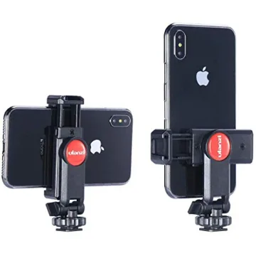 ST-06 360° Phone Tripod Mount with Cold Shoe for Cameras