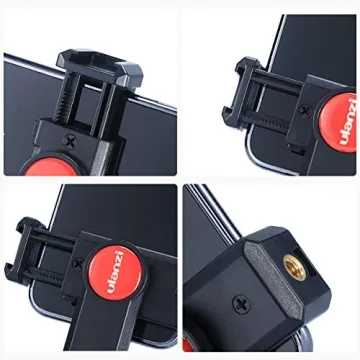 ST-06 360° Phone Tripod Mount with Cold Shoe for Cameras