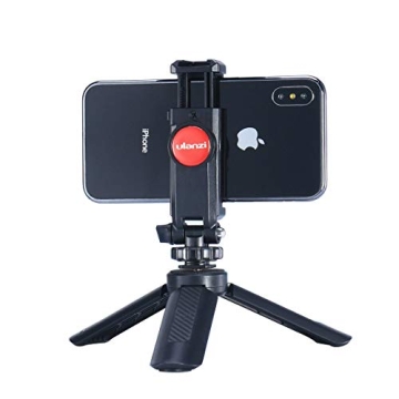 ST-06 360° Phone Tripod Mount with Cold Shoe for Cameras