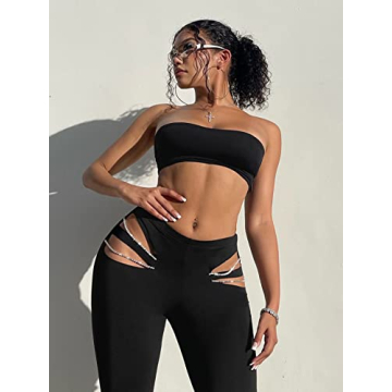 Stylish Cut Out Night Out Pants for Women - Verdusa