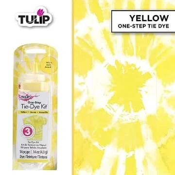 Tulip One-Step Tie-Dye Kit, Vibrant Colors for Fabric 4 fl oz, Yellow