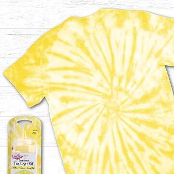 Tulip One-Step Tie-Dye Kit, Vibrant Colors for Fabric 4 fl oz, Yellow