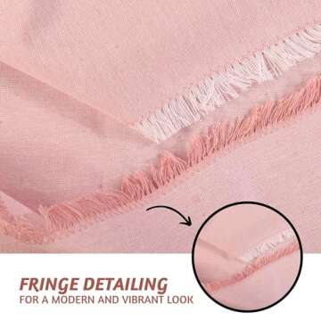 Folkulture 12-Piece Pink Cloth Napkins Set for Easter