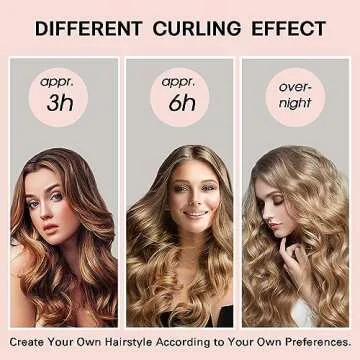 3Sets/6PCS Ariuvor New Satin Heatless Hair Curler,Hair Rollers for Heatless Curls with Hair Caps,Soft Heatless Curling Rod Headband for Long Hair,No Heat Curling to Sleep in Overnight (pink)