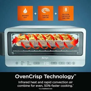 Ninja Flip Toaster Oven & Air Fryer: Compact & Versatile