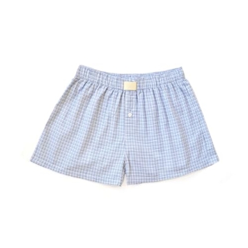 Cute Women's Y2K Lounge Shorts - Soft Elastic Low Waist Plaid Boxer Pajama Bottoms