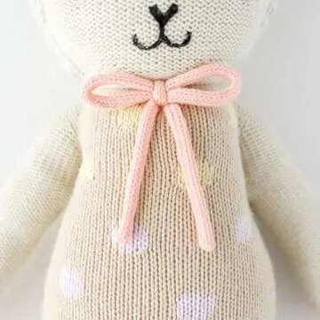 Cuddle + Kind Pastel Lucy The Lamb Hand-Knit Doll - 10 Meals Provided