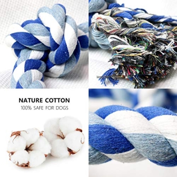 Durable GDKASRNY Dog Rope Toy for Aggressive Chewers