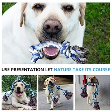 Durable GDKASRNY Dog Rope Toy for Aggressive Chewers