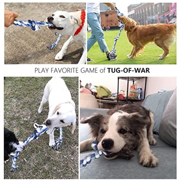 Durable GDKASRNY Dog Rope Toy for Aggressive Chewers