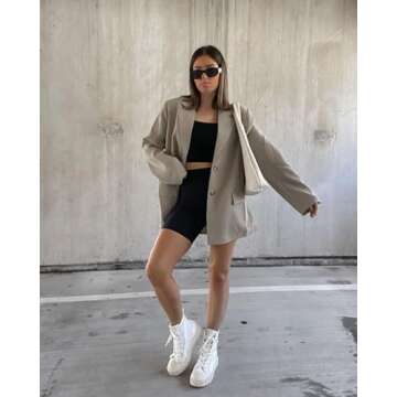 GROTEEN 7 Pack Biker Shorts for Women -5'' High Waisted Tummy Control Workout Yoga Spandex Shorts