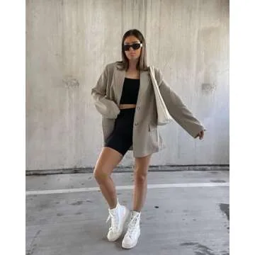 GROTEEN 7 Pack Biker Shorts for Women -5'' High Waisted Tummy Control Workout Yoga Spandex Shorts