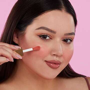 GrandePOP Plumping Liquid Blush in Pink Macaron