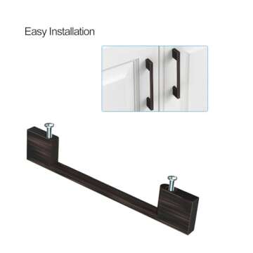 9BUILD 10 Pack Oil Rubbed Bronze Cabinet Pulls 10 Inch Cabinet Handles Kitchen Cabinet Hardware Kitchen Handles for Cabinets Bronze Dresser Pulls Drawer Handle