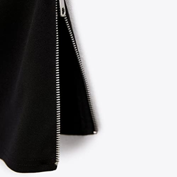 Sexy Strapless Zipper Split Side Bandeau Top for Women