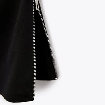 Sexy Strapless Zipper Split Side Bandeau Top for Women