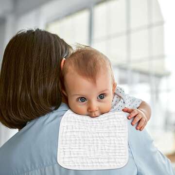 AIDEA Soft Baby Burp Cloths, Absorbent Cotton Towels