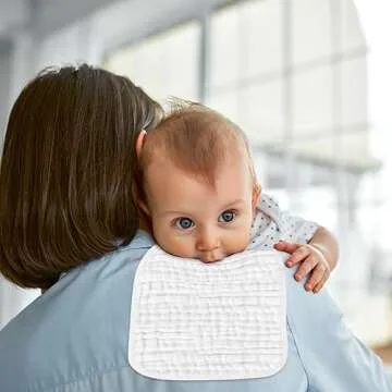 AIDEA Soft Baby Burp Cloths, Absorbent Cotton Towels