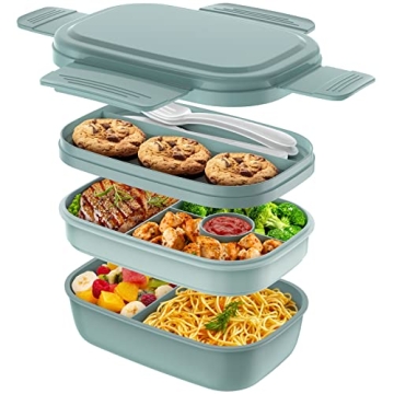HOMETALL Stackable Adult Lunch Box for Work and Picnics