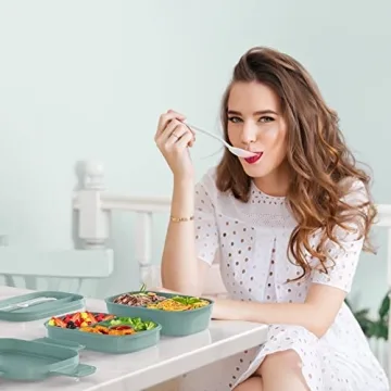 HOMETALL Stackable Adult Lunch Box for Work and Picnics