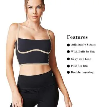 Versatile Sports Bra for Comfort and Style - Black
