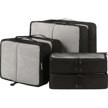 Packing Cubes for Organized Travel - Set of 6