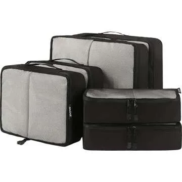 Packing Cubes for Organized Travel - Set of 6