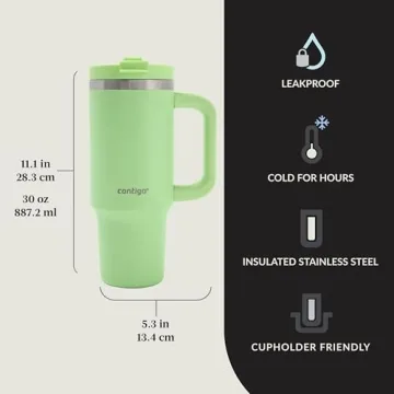 Contigo Streeterville 30oz Tumbler - Stylish Stainless Steel, Vacuum Insulated, Leak-Proof and Cold ...