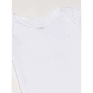 Gerber Baby 5-Pack Solid Onesies Bodysuits, White, 3-6 Months