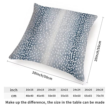 Antelope Pillow Cover Aqua Animal Print for Home Decor