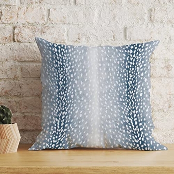 Antelope Pillow Cover Aqua Animal Print for Home Decor