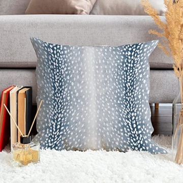 Antelope Pillow Cover Aqua Animal Print for Home Decor
