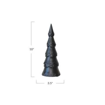 Creative Co-Op Mango Wood Christmas Tree, Black